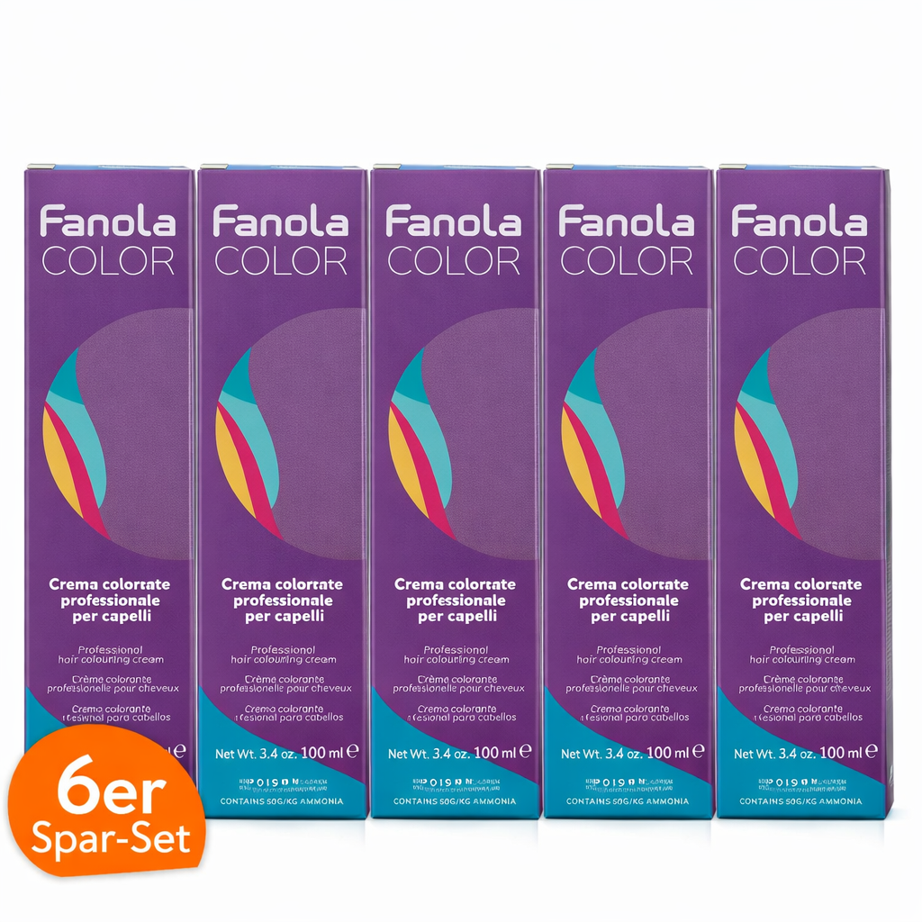 Fanola Cream Color 10.17 Blond Platinum Asch Braun 6er Sparset