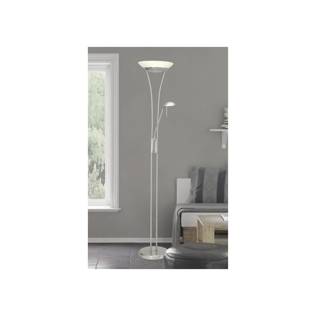 Brilliant Finn LED Deckenfluter mit Lesearm dimmbar warmweiß
