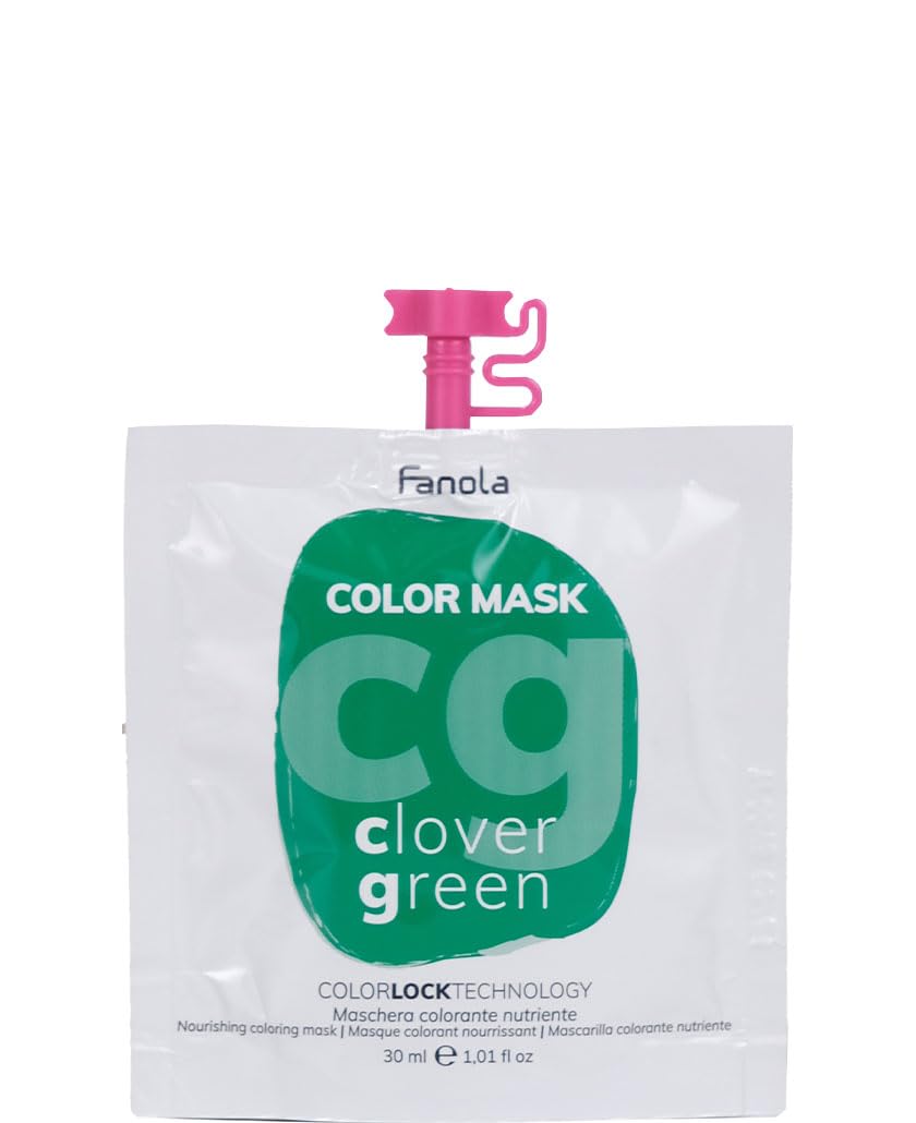 Fanola Color Mask Clover Green 30 ml - Temporäre Haarfarbe & Pflege