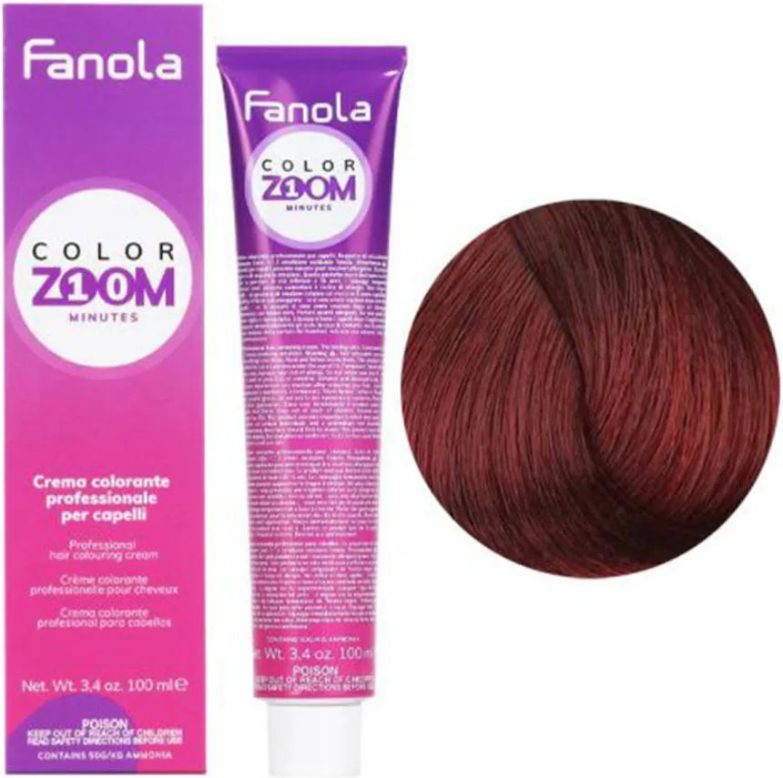 Fanola Color Zoom 6.6 Haarfarbe - Dunkelblond Rot, 100 ml