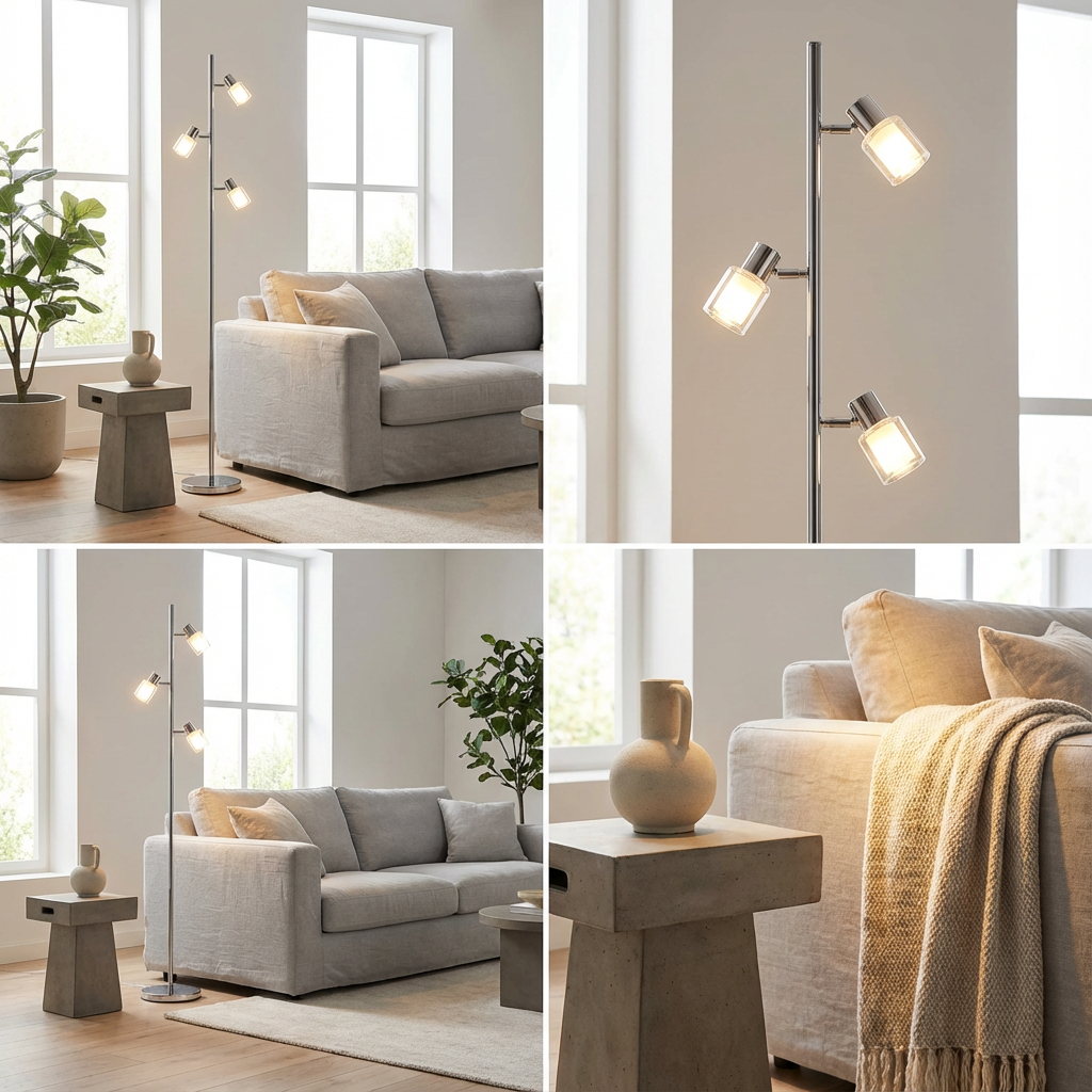 Brilliant Lea LED 3 Stehlampe 160cm