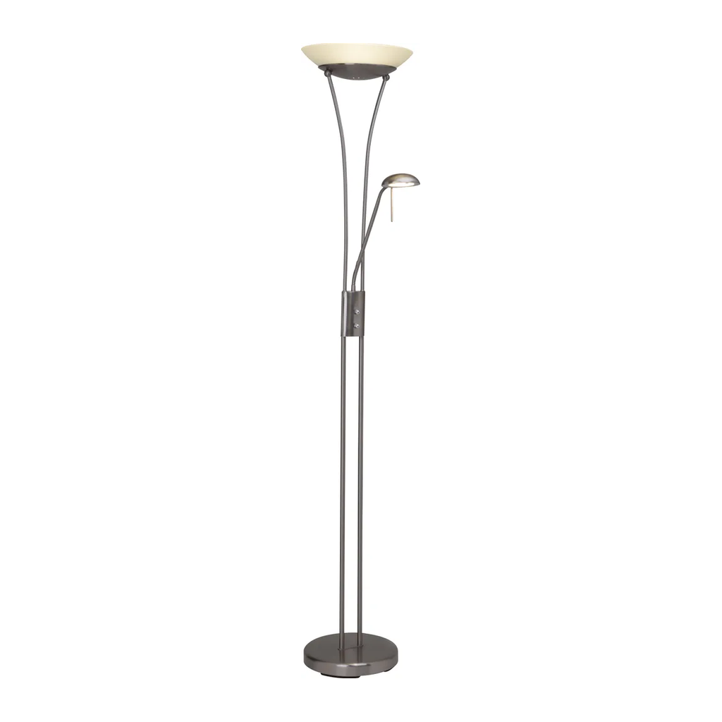 Brilliant Finn LED Deckenfluter mit Lesearm dimmbar warmweiß