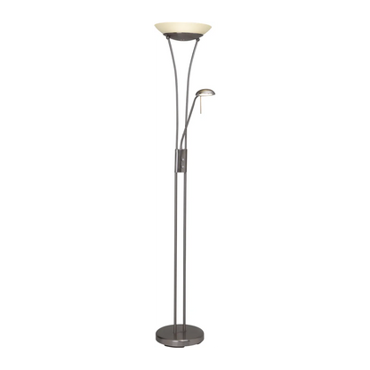Brilliant Finn LED Deckenfluter mit Lesearm dimmbar warmweiß