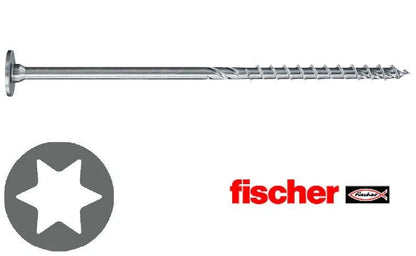 Fischer Power-Fast FPF-ST ZPP Holzbauschraube 10×340 mm Senkkopf – 50 Stück
