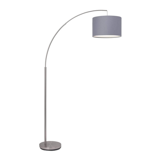 Brilliant Clarie Bogen-Stehleuchte 180 cm E27 Grau Metall