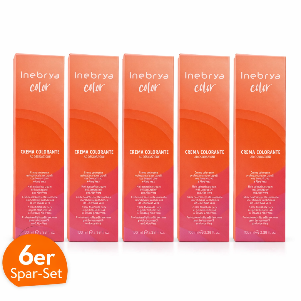 Inebrya Color 10/12 Platin Ash Powder Blond Haarfarbe 100 ml 6er Sparset