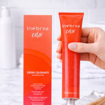 Inebrya Color 10/12 Platin Ash Powder Blond Haarfarbe 100 ml 6er Sparset