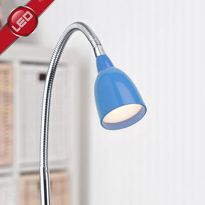 Brilliant Anthony LED Tischleuchte Blau/Eisen warmweiß