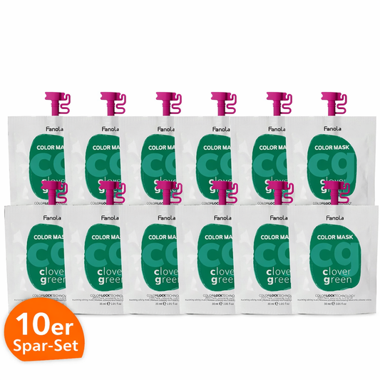 Fanola Color Mask Clover Green Farbmaske 30 ml 10er Sparset
