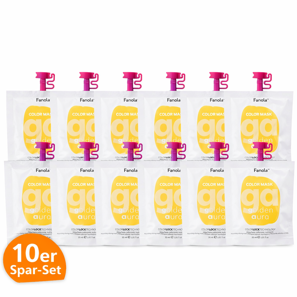 Fanola Color Mask Golden Aura Farbmaske 30 ml 10er Sparset