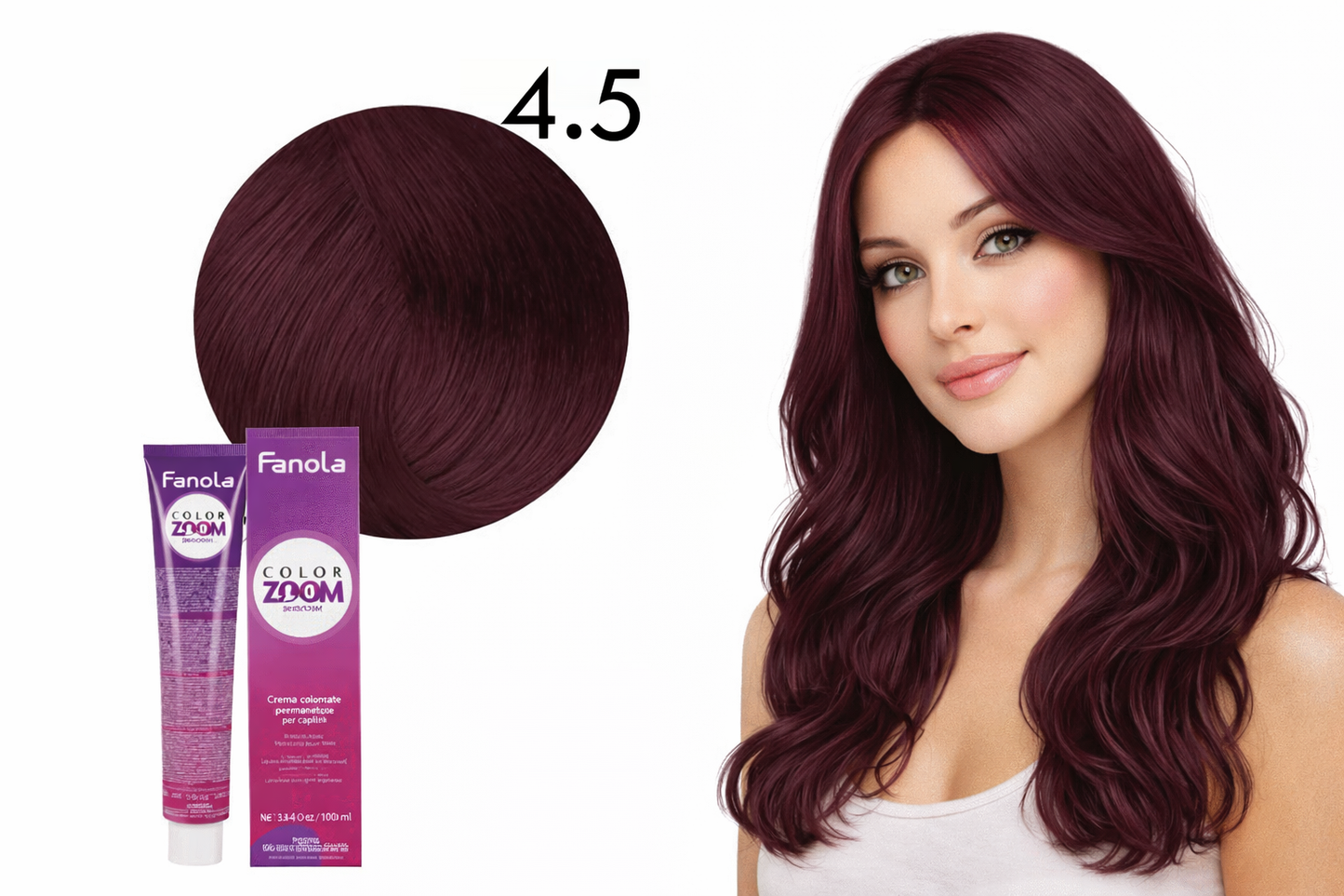 Fanola Color Zoom 4.5 Mittelbraun Mahagoni