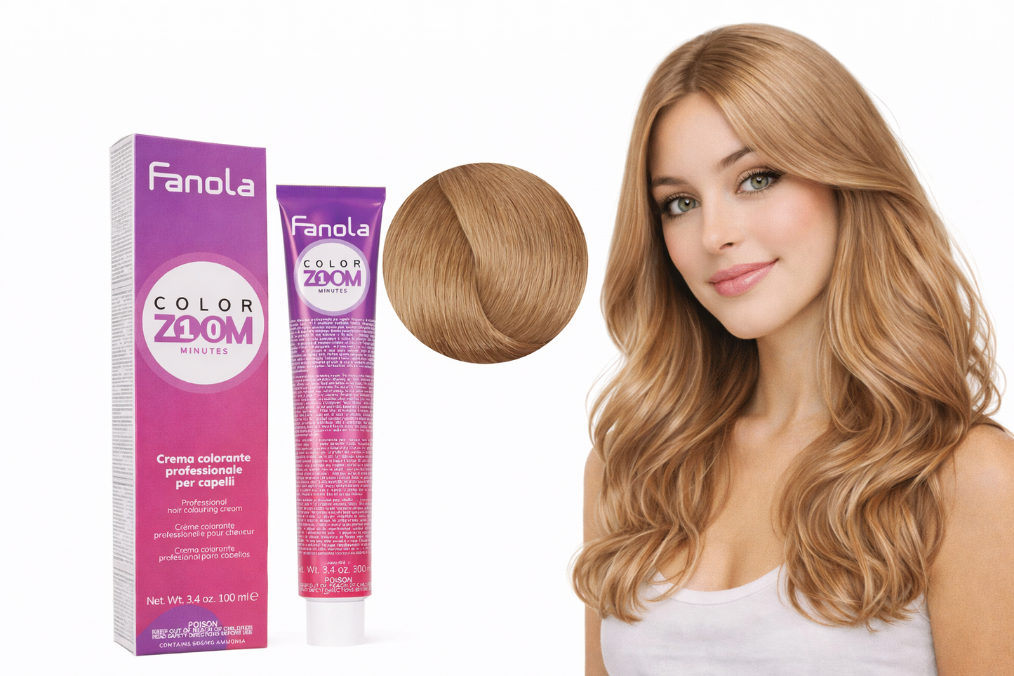 Fanola Color Zoom 7.0 Blond Natur Haarfarbe 100 ml