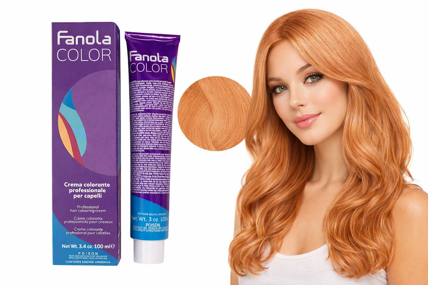 Fanola Cream Color 10.41 Platinblond Kupfer Asche 100 ml