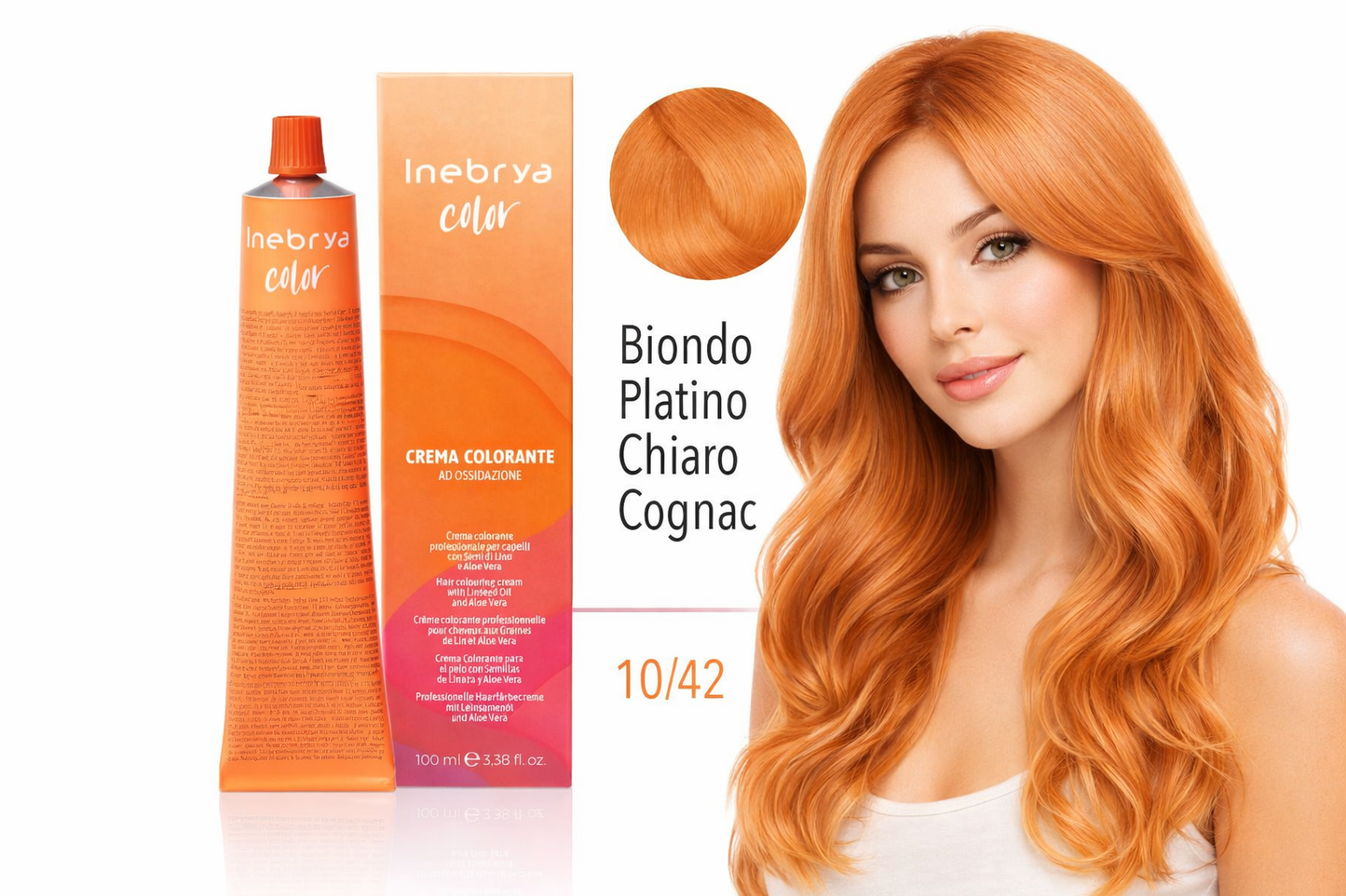 Inebrya Color 10/42 Light Platin Cognac Blond Haarfarbe 100 ml