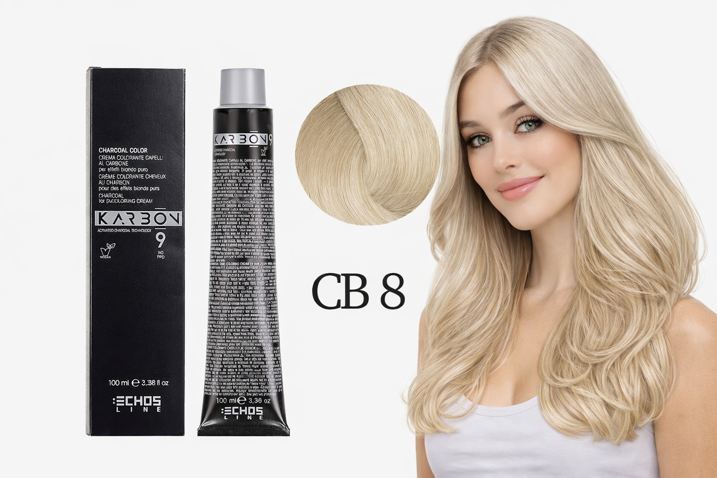 Echosline Karbon 9 Charcoal Color CB 8 Aschblond 100 ml
