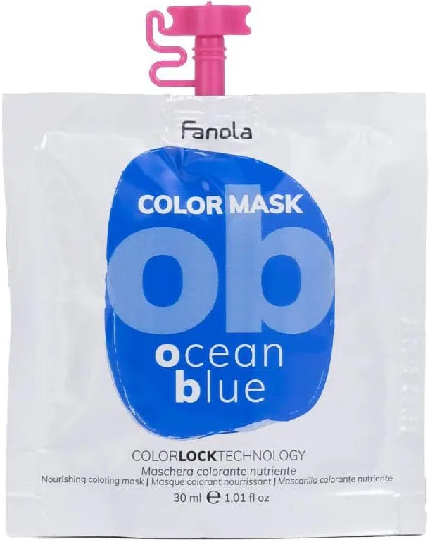 Fanola Color Mask Ocean Blue 30 ml - Farbmaske für lebendige Farben