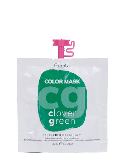 Fanola Color Mask Clover Green 30 ml - Temporäre Haarfarbe &amp; Pflege