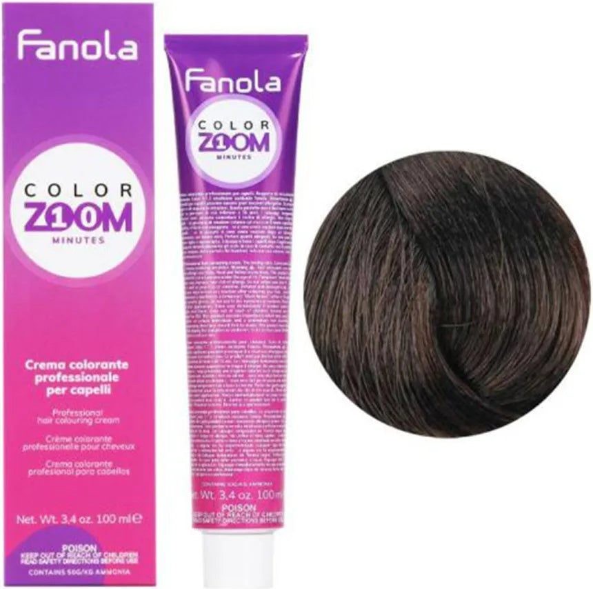 Fanola Color Zoom 100 ml 5.7 Helles Kastanienbraun