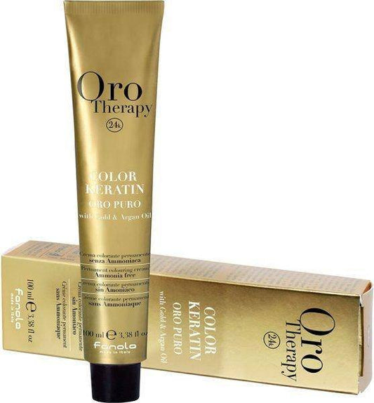 Fanola Oro Therapy Puro Color Keratin Damen Haarverf 100 ml