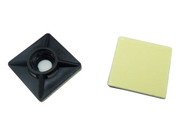 Newlec Kabelbindersockel 5,4 mm Schwarz UV-beständig