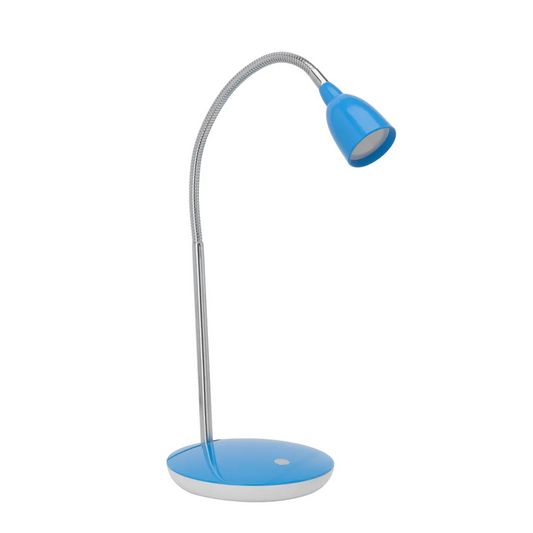 Brilliant Anthony LED Tischleuchte Blau/Eisen warmweiß