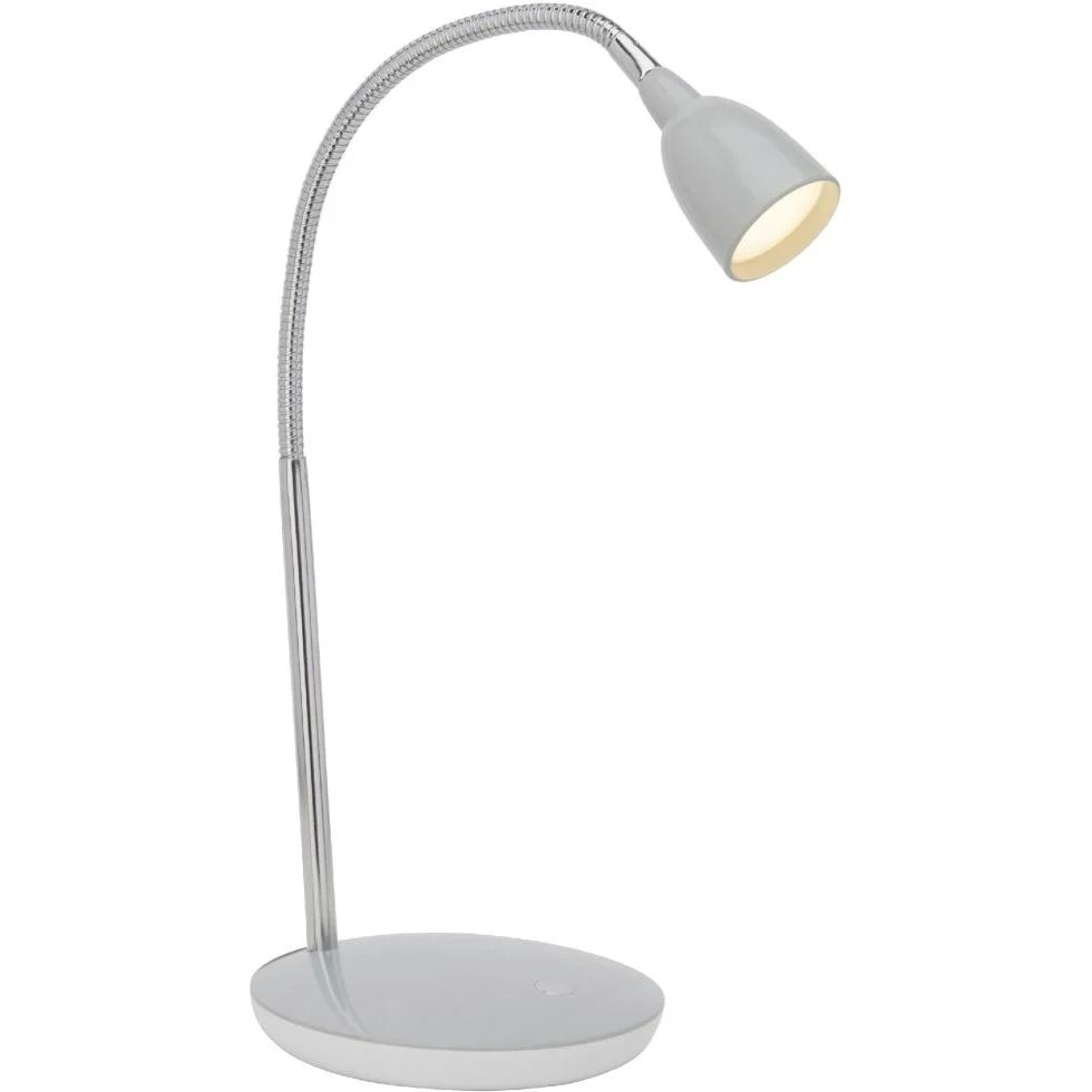 Brilliant Anthony LED Tischleuchte Weiß warmweiß Büro & Wohnen