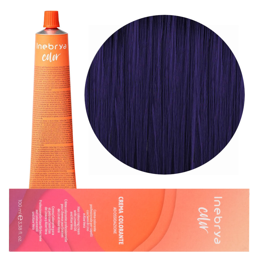Inebrya Color 3/10 Dunkelbraun Indigo Blau Haarfarbe 100 ml