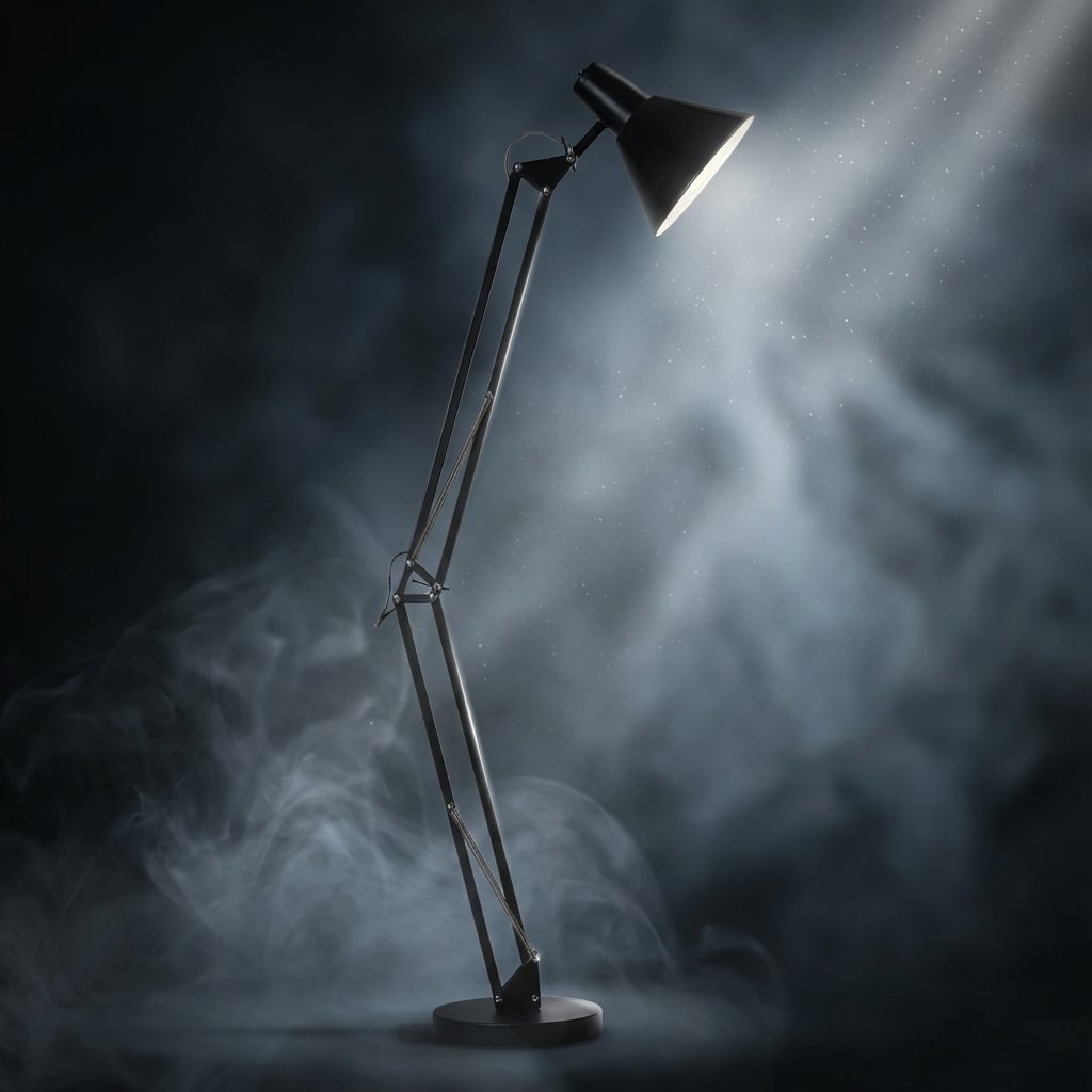 Brilliant Winston Stehleuchte Schwarz E27